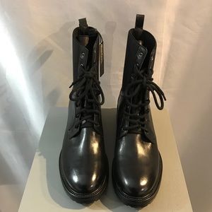NAPOLEONI LEATHER COMBAT BOOTS